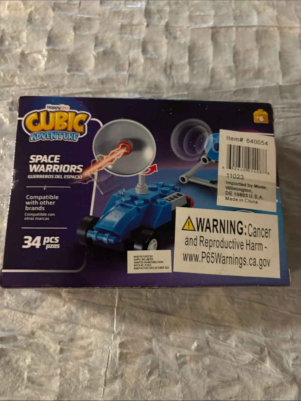 Cubic Adventure Space Warriors Blue Building Set - 34 pcs